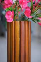 WOODEN FLOWER VASE WITHOUT FLOWER