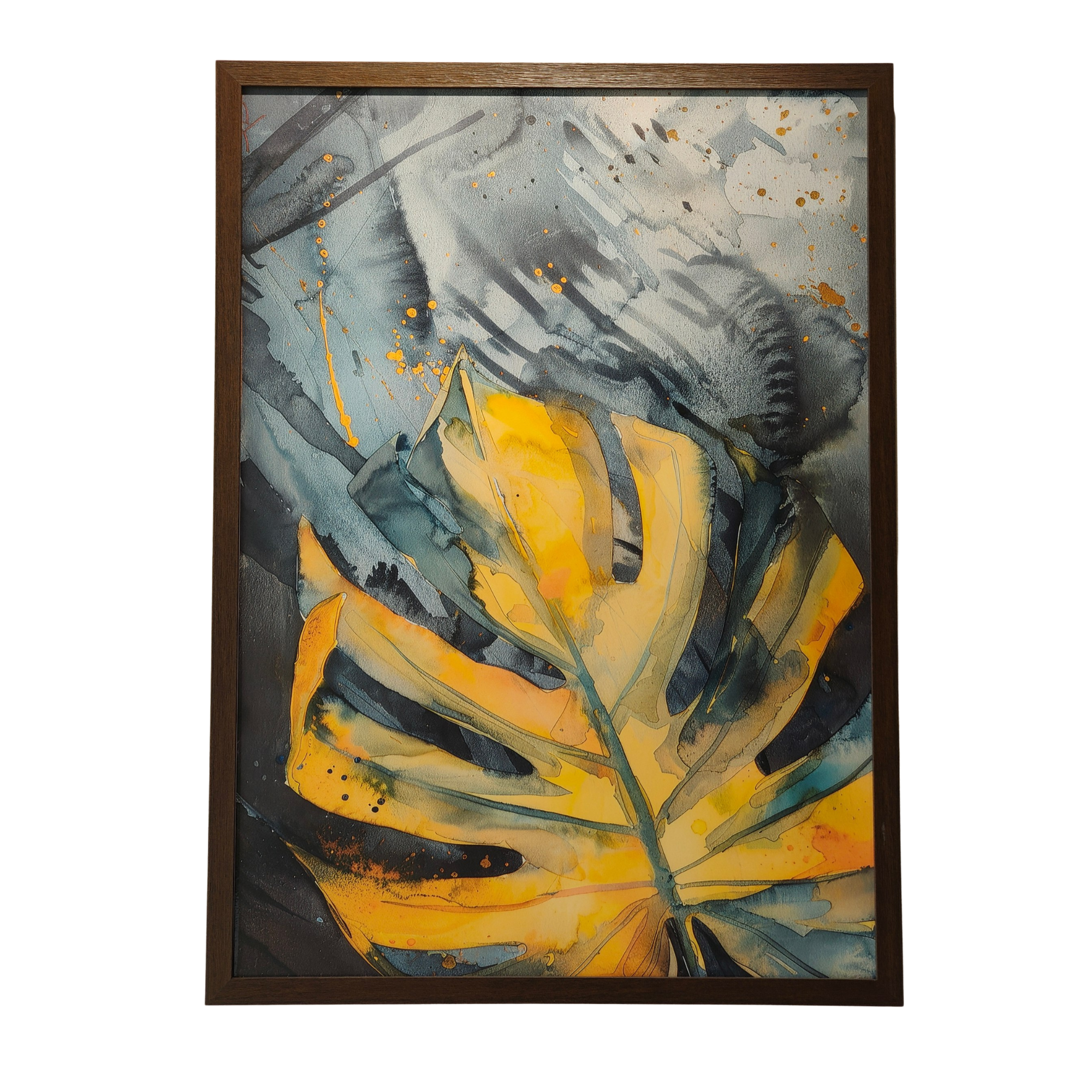 Wall Art in Dark Wood Frame
