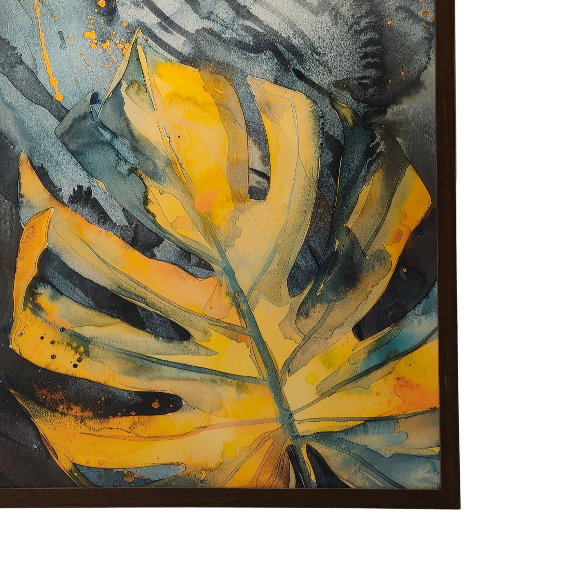 Wall Art in Dark Wood Frame