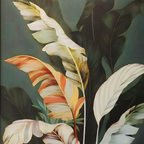 Tropical Botanical Leaf Wall Art