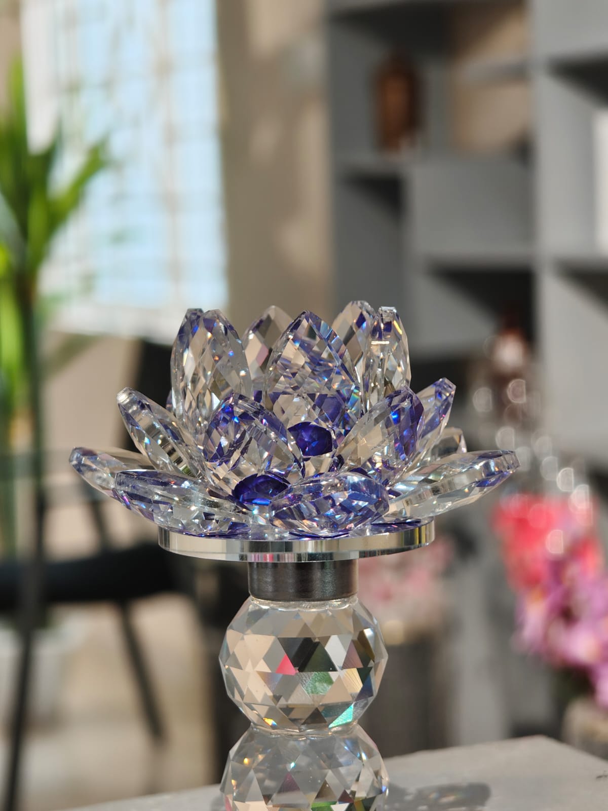Crystal Lotus Showpiece