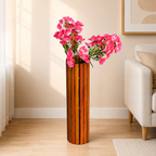 WOODEN FLOWER VASE WITHOUT FLOWER